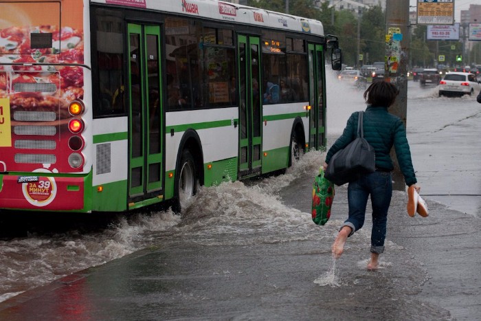 Град и потоп в Петербурге: хроника аномальной погоды в фотографиях и событиях