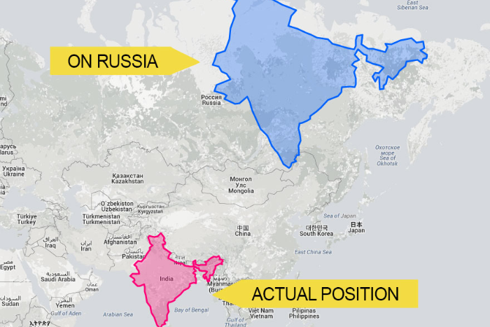 Карта россии и китая вместе