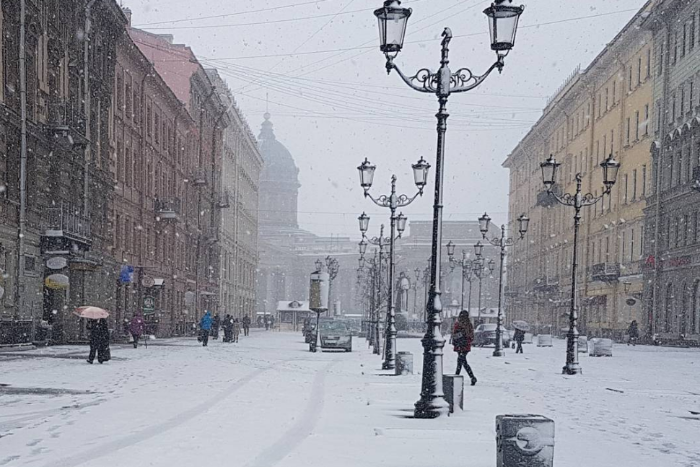 Снег в Петербурге будет идти до конца недели