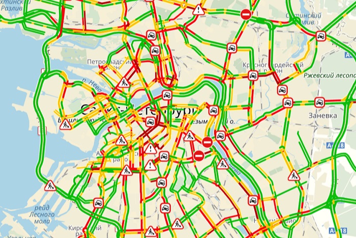 Почему в питере пробки