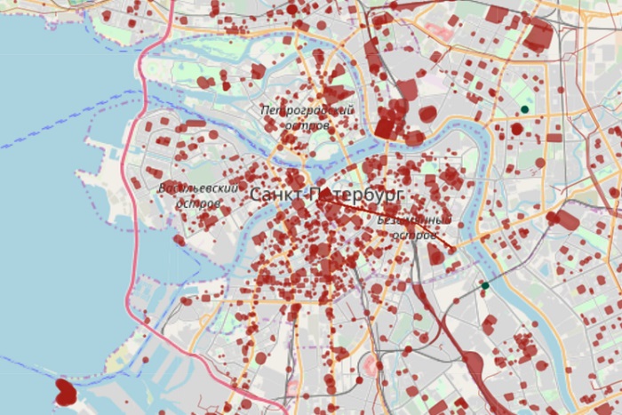 Где в Петербурге нельзя проводить митинги: интерактивная карта «ОВД-Инфо»