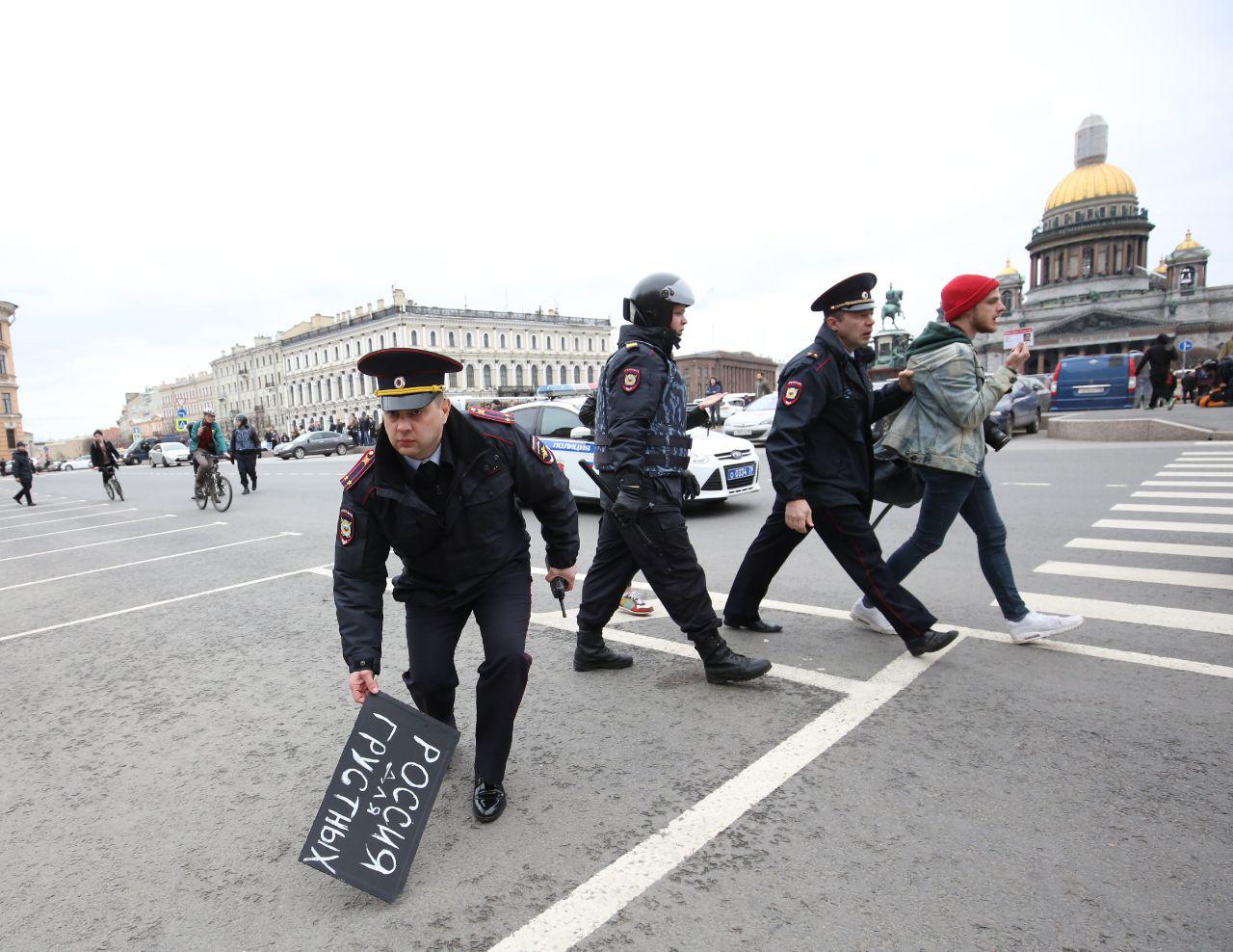 Россия для грустных: протесты в России 5 мая 2018, задержания в Москве, 