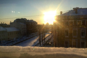В феврале солнце в Петербурге светило 37 часов