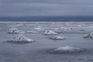 В Финском заливе заметили пробитый изнутри лед, будто «вылуплялись Чужие». Что на самом деле случилось?