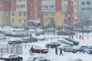 В Петербурге метель — виноват циклон «Надя». Сколько дней будет идти снег?