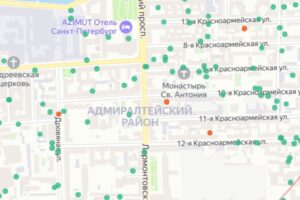 В Петербурге появилась карта мусорных площадок. На ней есть красные точки — это проблемные адреса