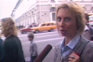 Героиня мема про кандибобер — в Ленинграде 1991 года. Пользователи обсуждают архивное видео, в котором узнали женщину из вирусного ролика