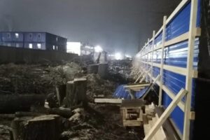 Жители Петербурга жалуются на стройку в Лахте, которая началась 20 февраля