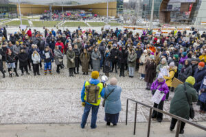 В Хельсинки прошел митинг против закрытия пунктов пропуска на границе с Россией