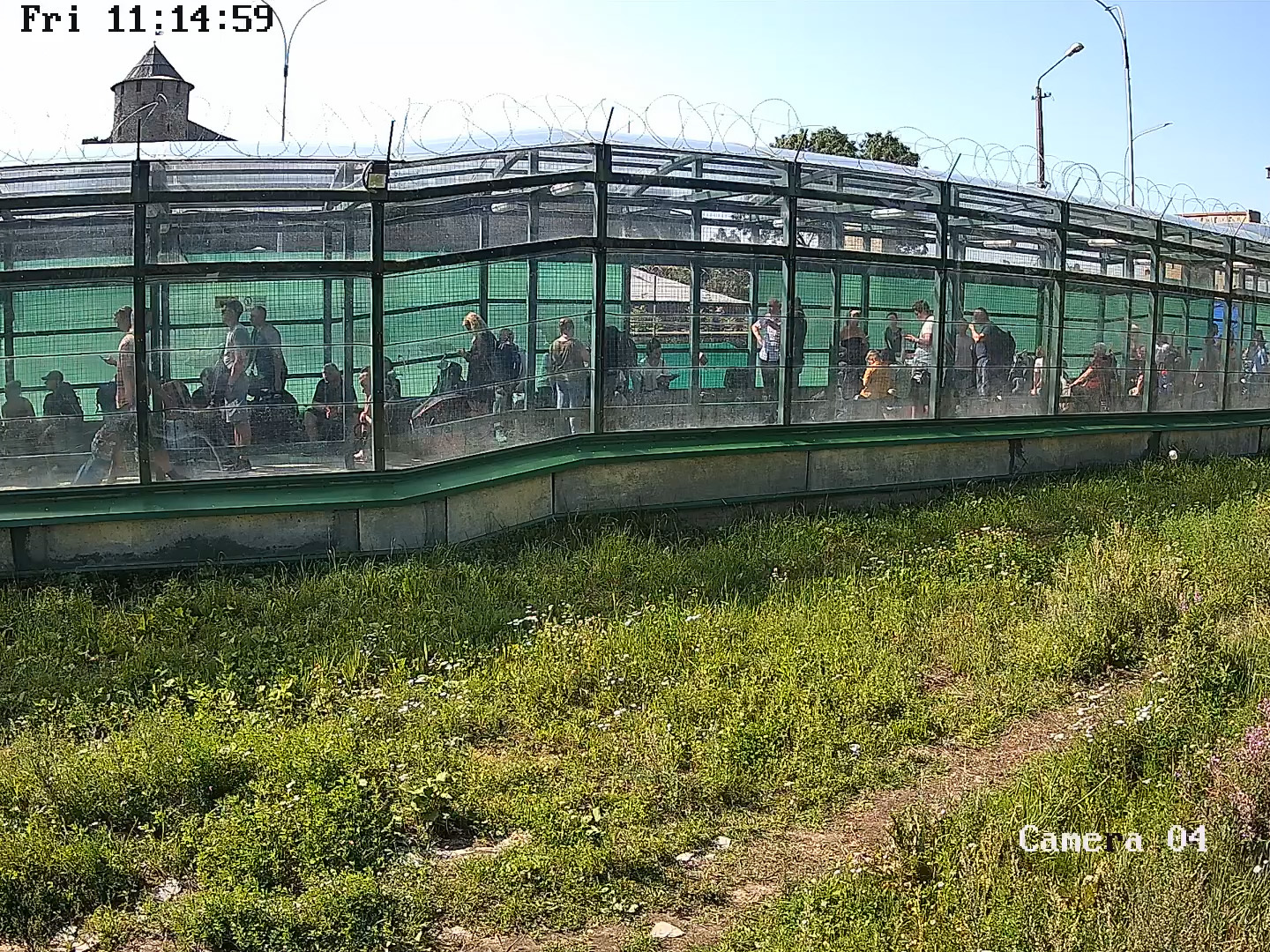 Фото: Камера на погранпереходе Ивангород - Нарва